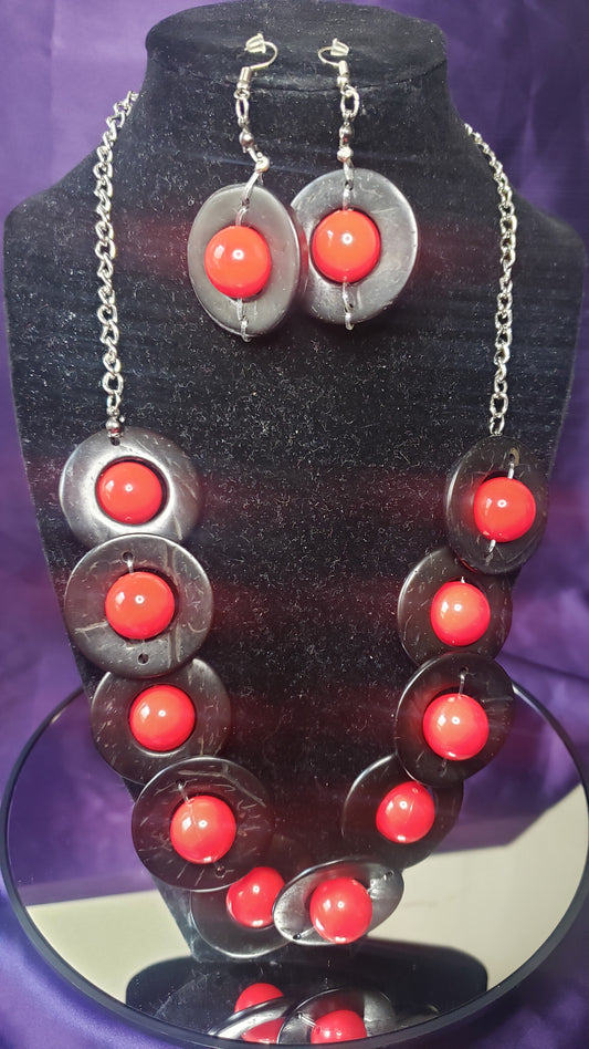 Red and Black Necklace