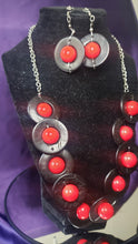 Load image into Gallery viewer, Red and Black Necklace
