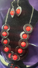 Load image into Gallery viewer, Red and Black Necklace
