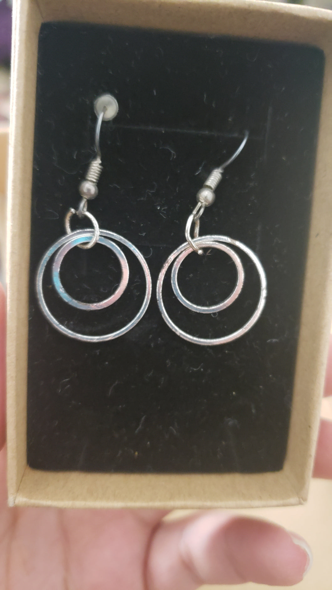 Silver Rounds Earrings