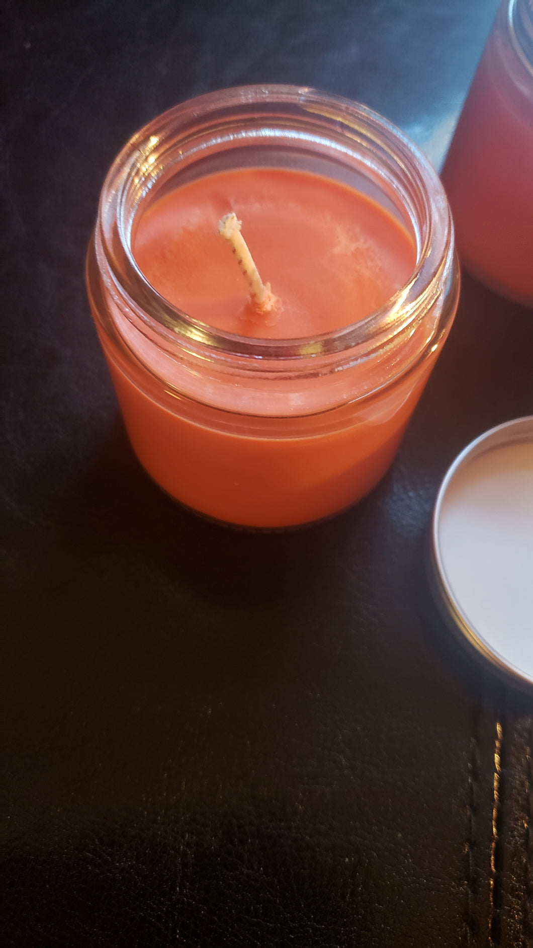 Summer Peach Scented Jar Candle