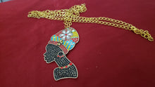 Load image into Gallery viewer, African Woman Silhoutte Pendant
